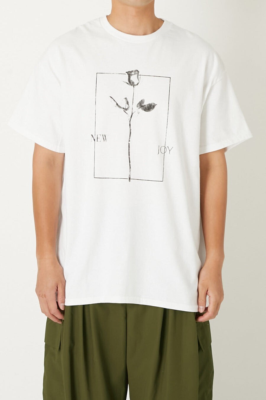 ALMOSTBLACK CREWNECK PRINT T-SHIRTS
