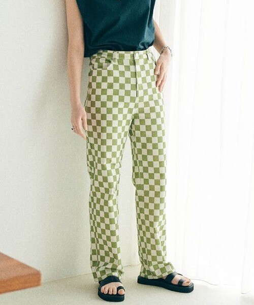 MATURED フラッグチェックパンツ