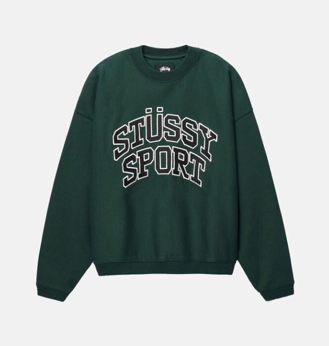 STUSSY SPORT RELAXED OVERSIZED CREW