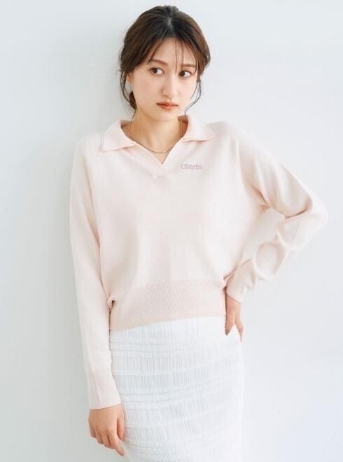 COCODEAL Wカラースキッパーニットプルオーバー