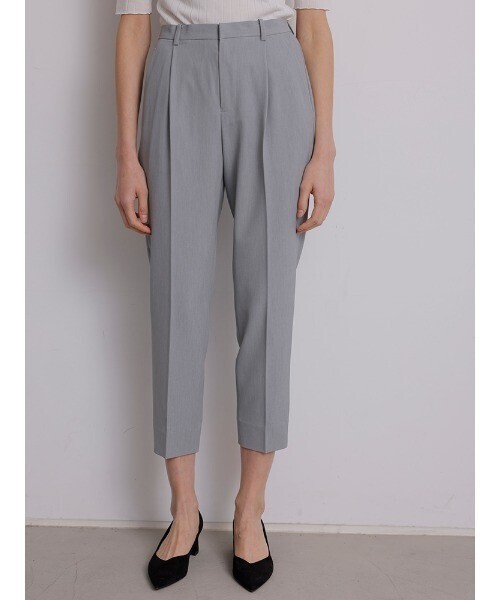 TONAL ウールライクストレッチタックパンツ