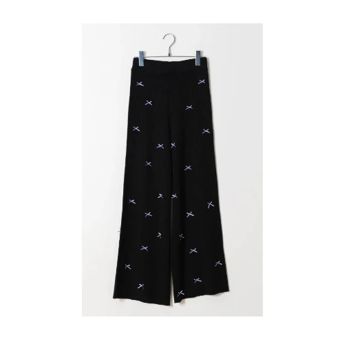 BG RIBBON RIB FLARE PANTS