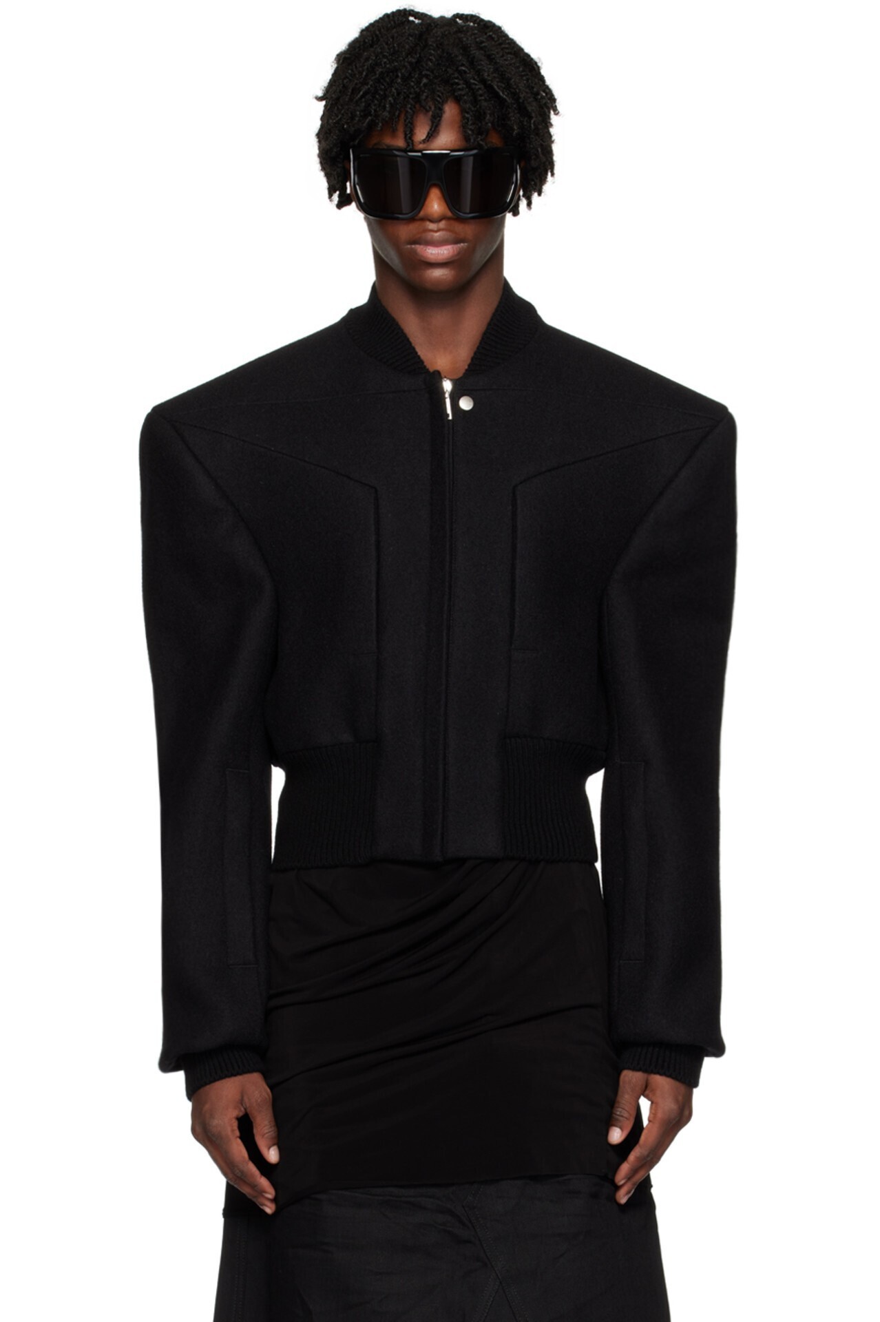 RICK OWENS ブラック EDFU Flight ボンバージャケット