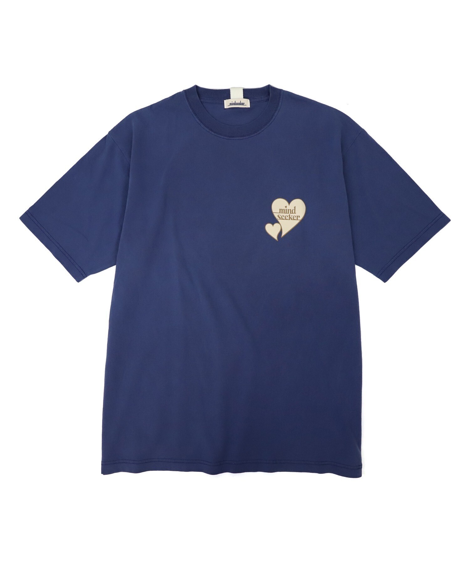mindseeker WHITE HEART LOGO PIGMENT TEE