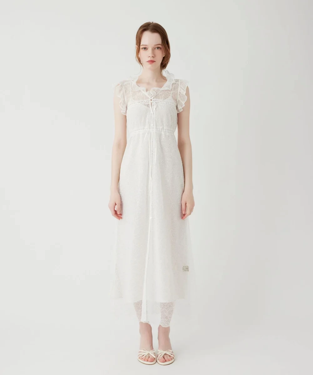 ME COUTURE シャインレースドレス