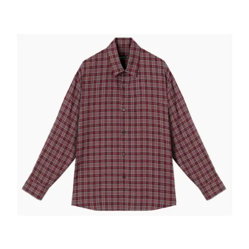 LAD MUSICIAN RAYON CHECK BIG SHIRT