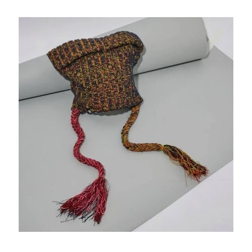 YANYAN LEON BEANIE IN NAVY MARL