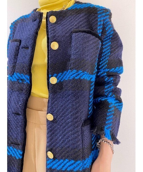 John Branigan 4POCKET KNIT FRINGE JACKET