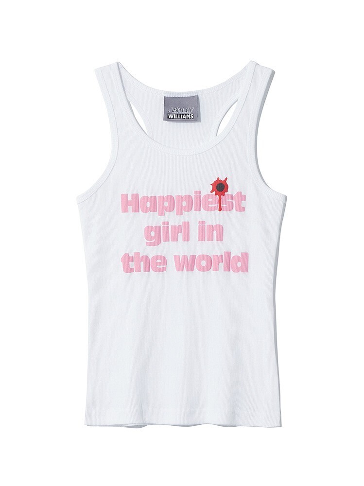ASHLEY WILLIAMS WHITE HAPPY VEST