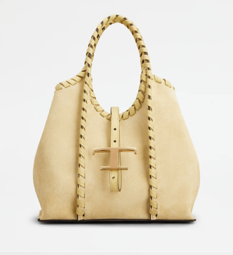 TOD'S T タイムレス スエード ショッピング バッグ ミニ
