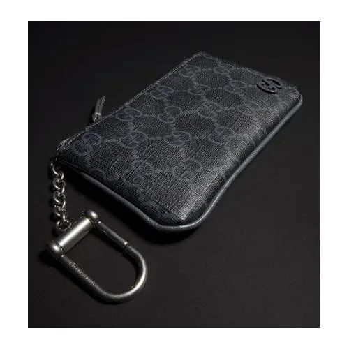 GUCCI キーポーチ グレー トリム