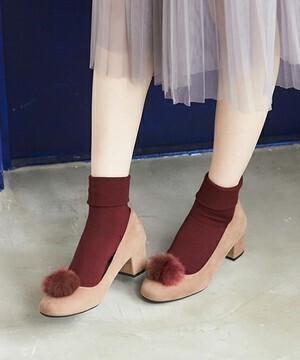ORiental TRaffic 2wayファーモチーフパンプス
