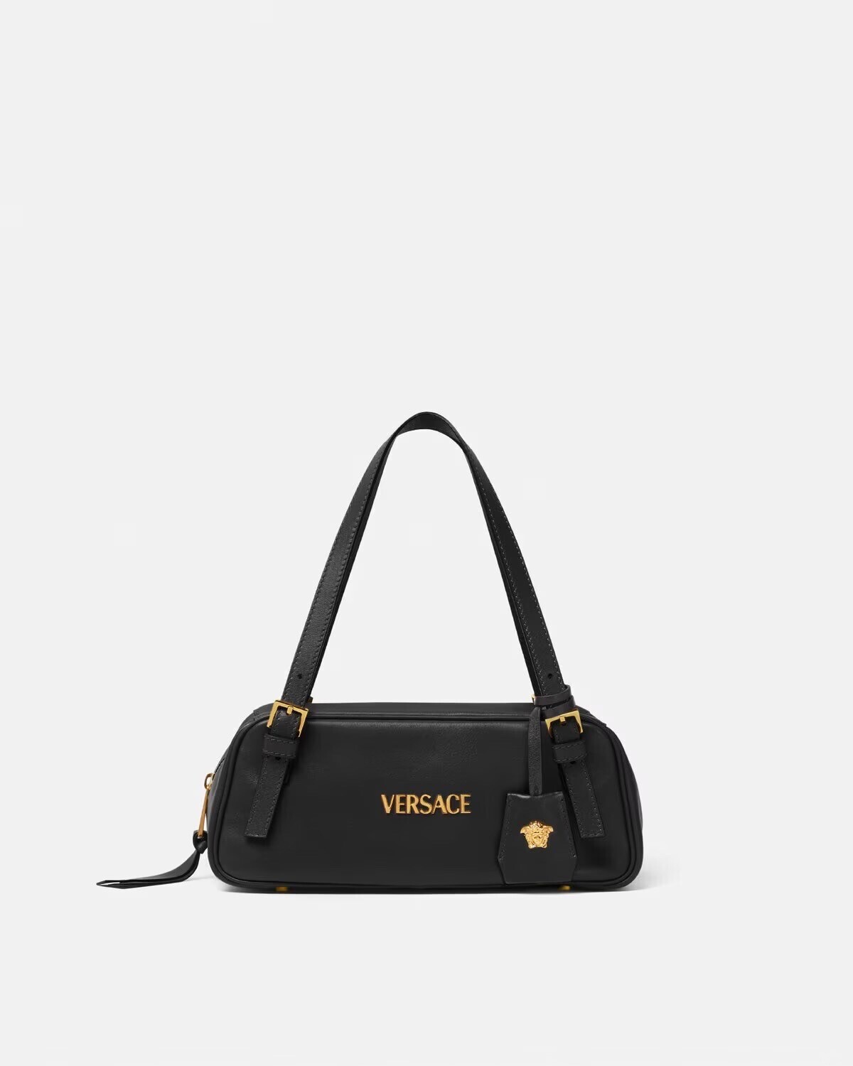 Versace ボウリング ショルダー バッグ ヴェルサーチェ タグ