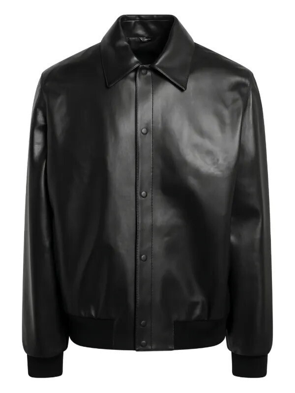 FENDI lettering-detail sheepskin jacket