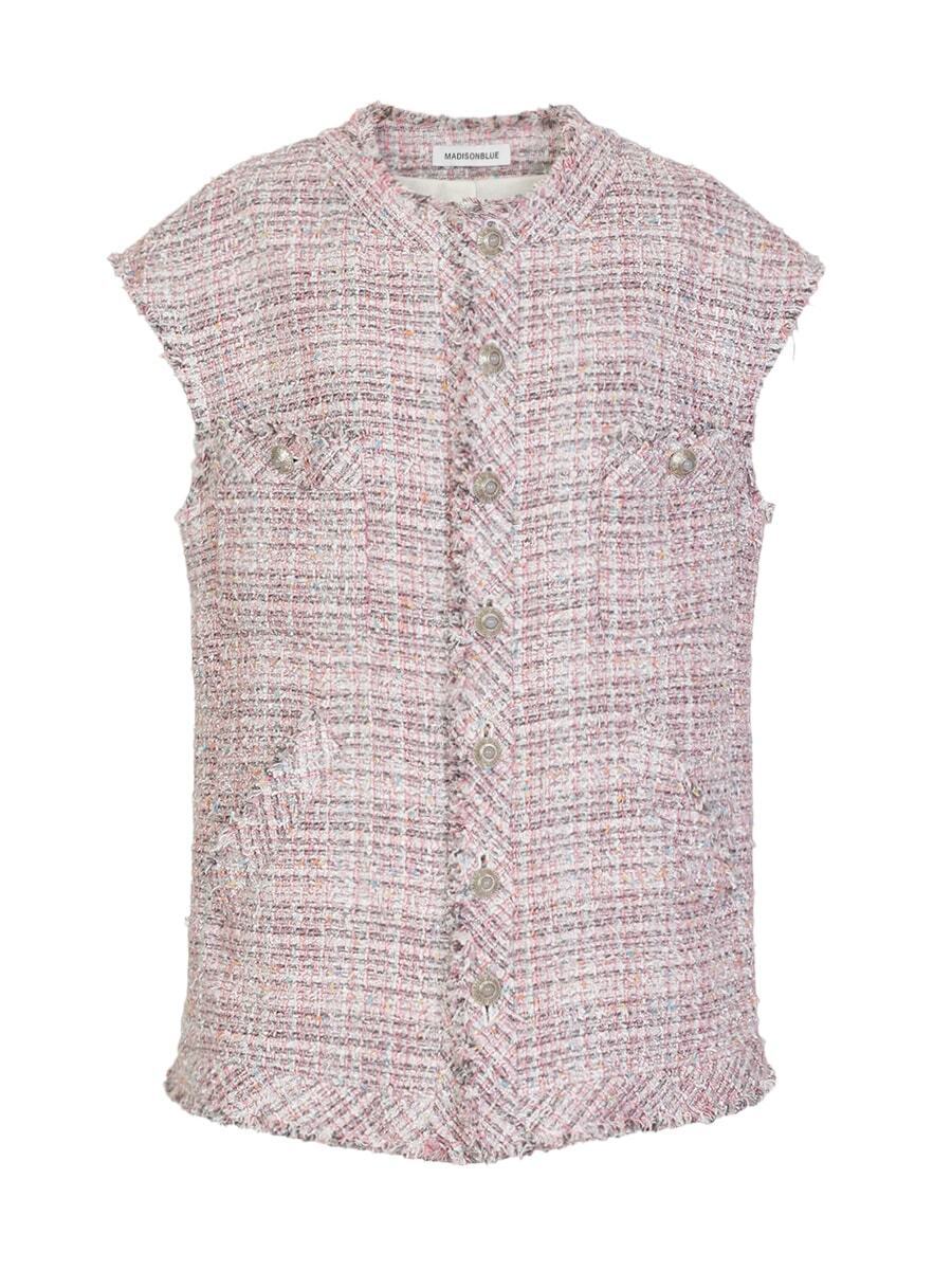MADISONBLUE SLEEVELESS BOXY JK F.TWEED
