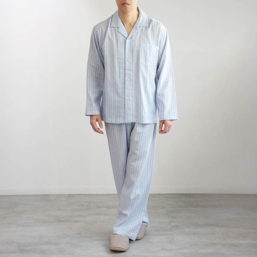 HOUSE WEAR STUDIO 先染2重ガーゼ ソフト加工 ストライプ