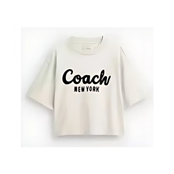 COACH カーシヴ シグネチャー クロップド Tシャツ