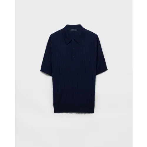 PRADA Cashmere and silk polo shirt