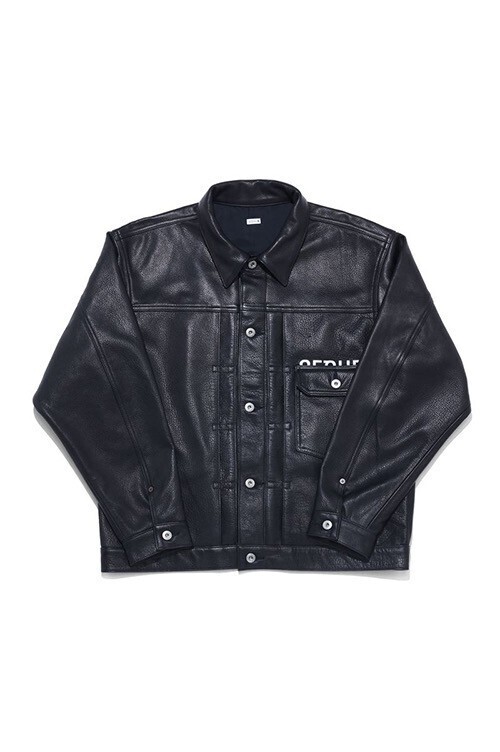 SEQUEL x FRAGMENT DESIGN LEATHER JACKET / BLACK