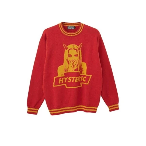 HYSTERIC GLAMOUR DEVIL MADE ME DO IT編込 セーター