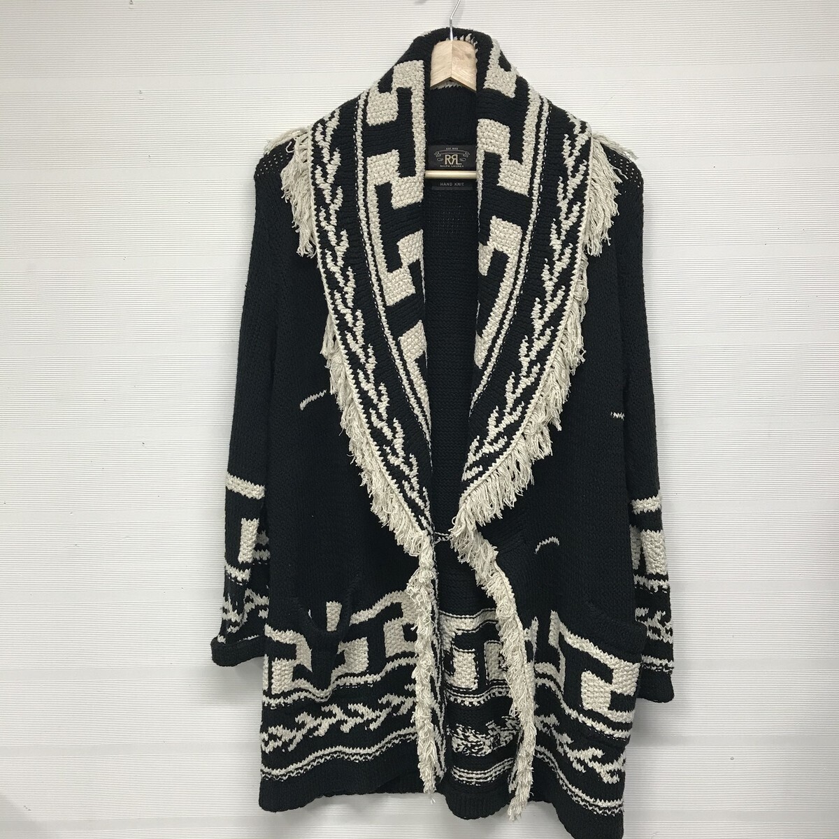 Ralph Lauren ハンドニット ベルト付きニットガウンカーディガン