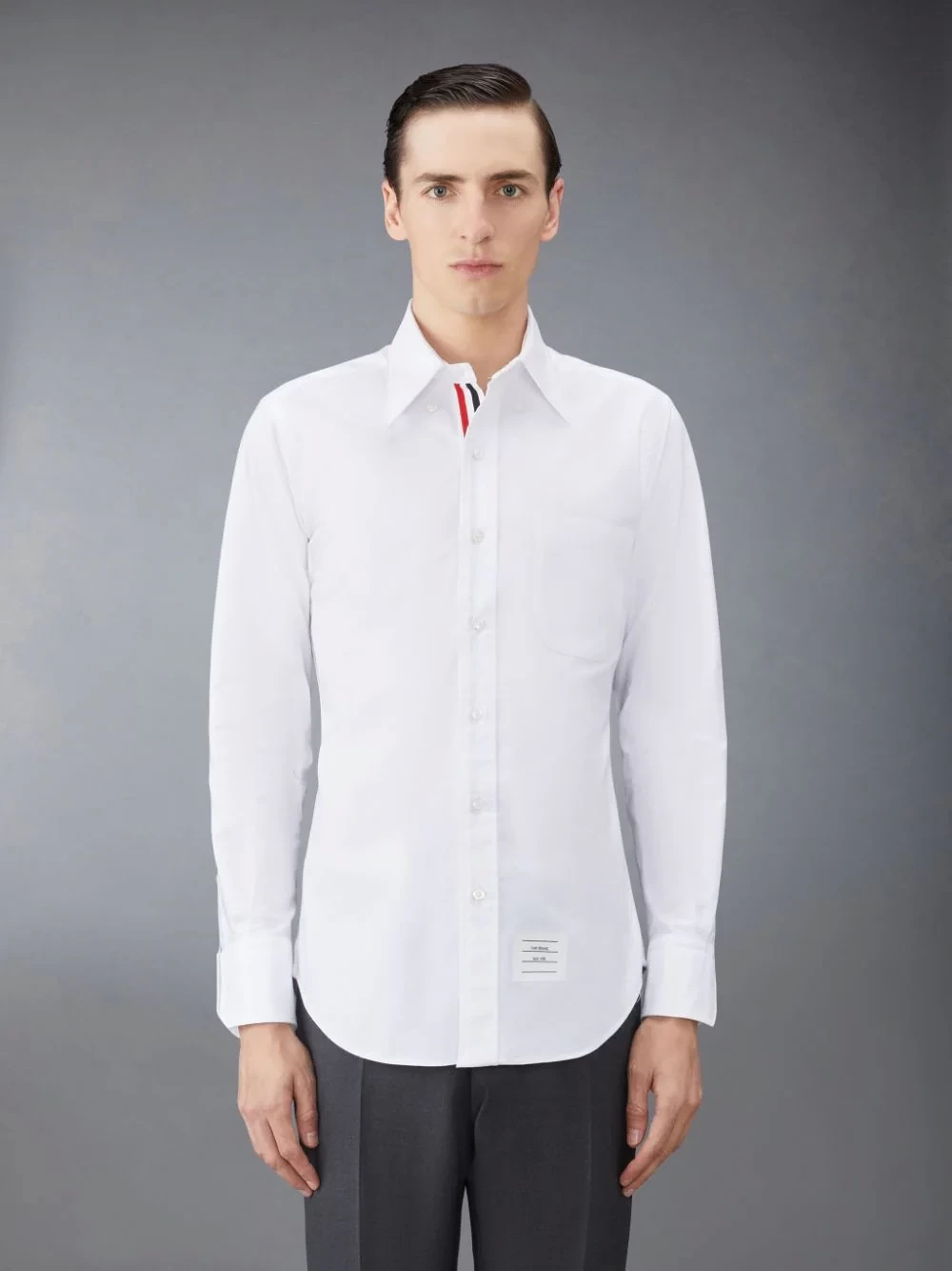 THOM BROWNE. NEW YORK オックスフォード クラシック グログラン プラケット シャツ
