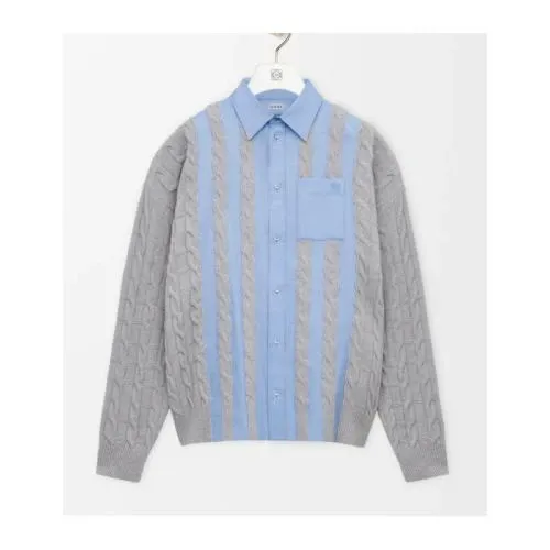 LOEWE ハイブリッド シャツ（コットン&ウール）