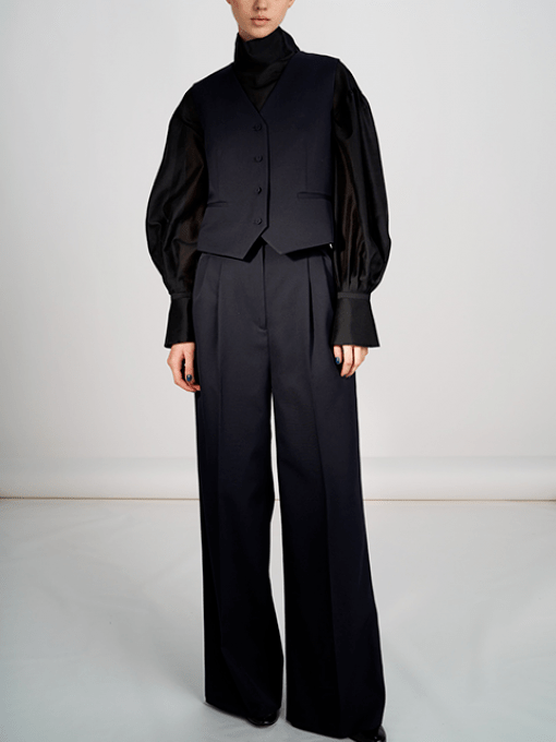 AKIKO OGAWA. 24AW ウールツイル ジャンプスーツ 243-18006