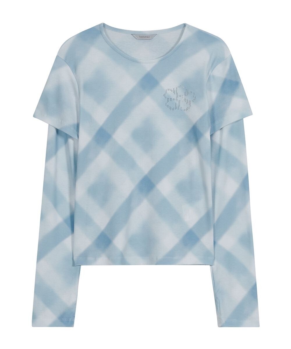 TYPESERVICE Hotfix Layered Top [Sky Blue]