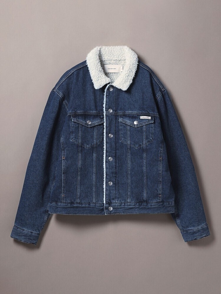 Calvin Klein デニムジャケット - レギュラーシェルパデニムジャケット