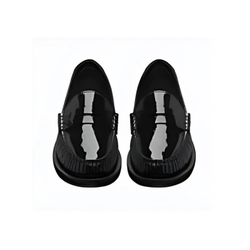 SAINT LAURENT ルローファー モノグラム ペニースリッパ（パテントレザー）