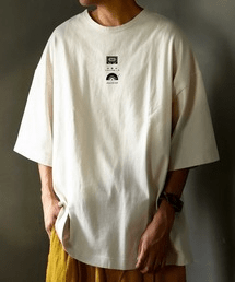 antiqua バスクプリントT Tシャツ メンズ トップス バスク 五分袖・za-00083m