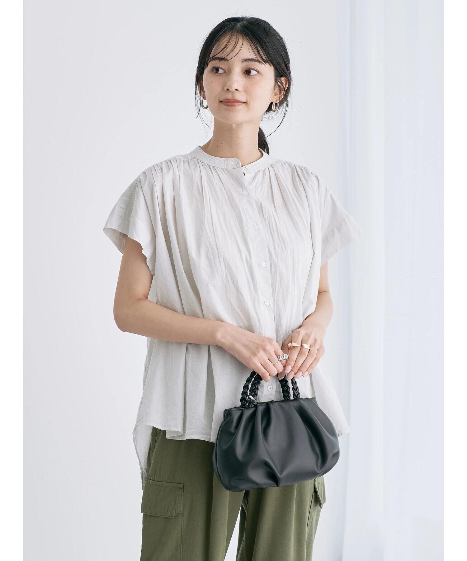 AMERICAN HOLIC フレンチスリーブバック切替シャツ