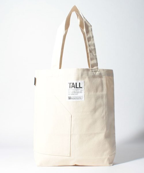 ROOTOTE 手刷り ロゴ キャンバス たて型 トートバッグ RO.トール PrintedinJapan