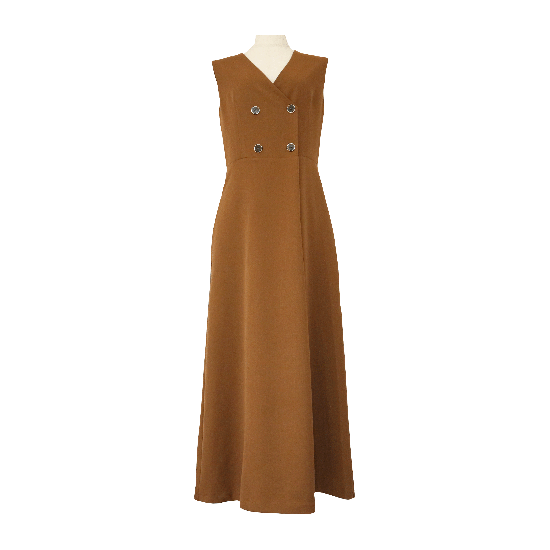 BayBee suit fabric double button allinone(brown)