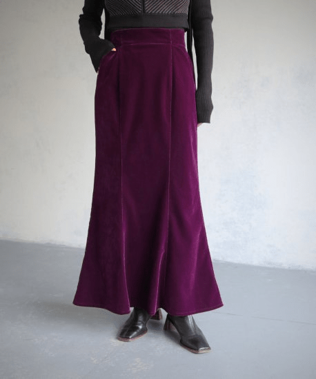 &g’aime VELOUR MERMAID SKIRT/988-63601