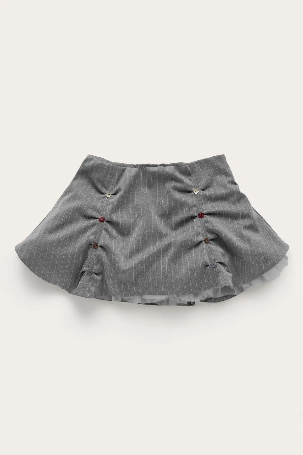 AVAVAV Avavav pleated mini tulle skirt with buttons