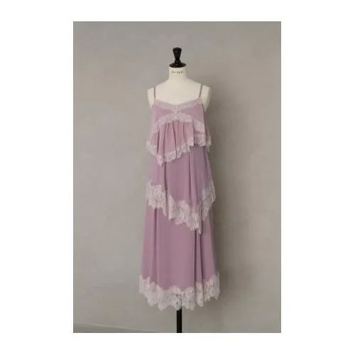 Her lip to Isadora Lace Tiered Camisole Dress