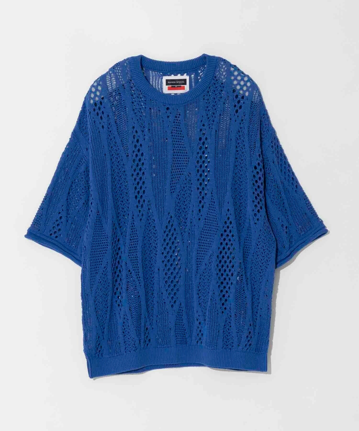 MAISON SPECIAL コードヤーンウェイビープライムオーバークルーネックTシャツ