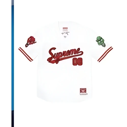 Supreme × Mitchell & Ness Downtown Hell Baseball Jersey