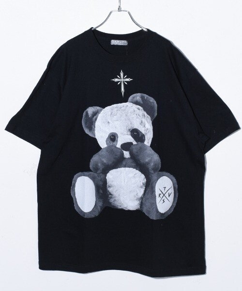 TRAVAS TOKYO Furry panda BIG Tee/パンダプリント 半袖T