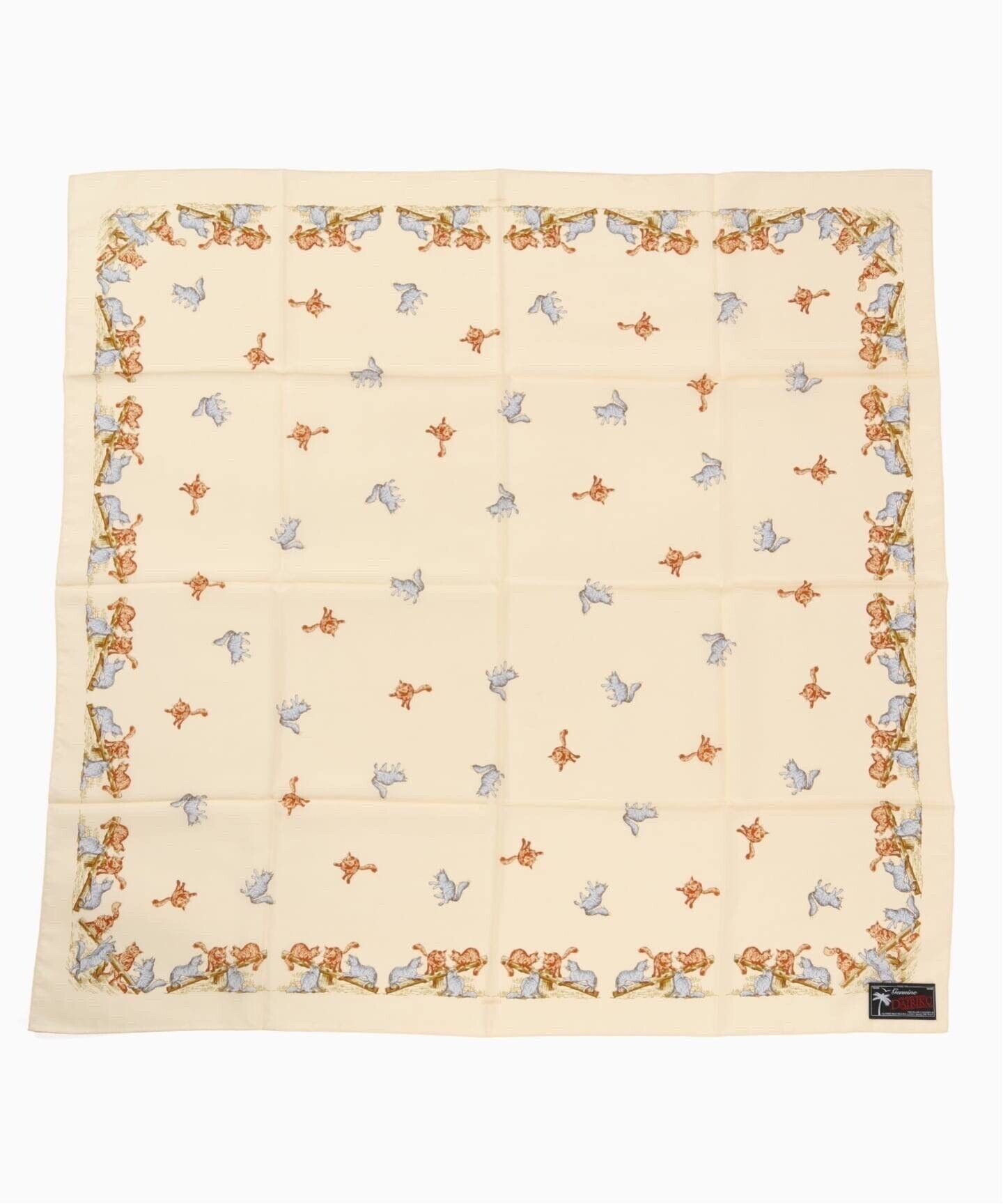 DAIRIKU "Cat" Silk Scarf