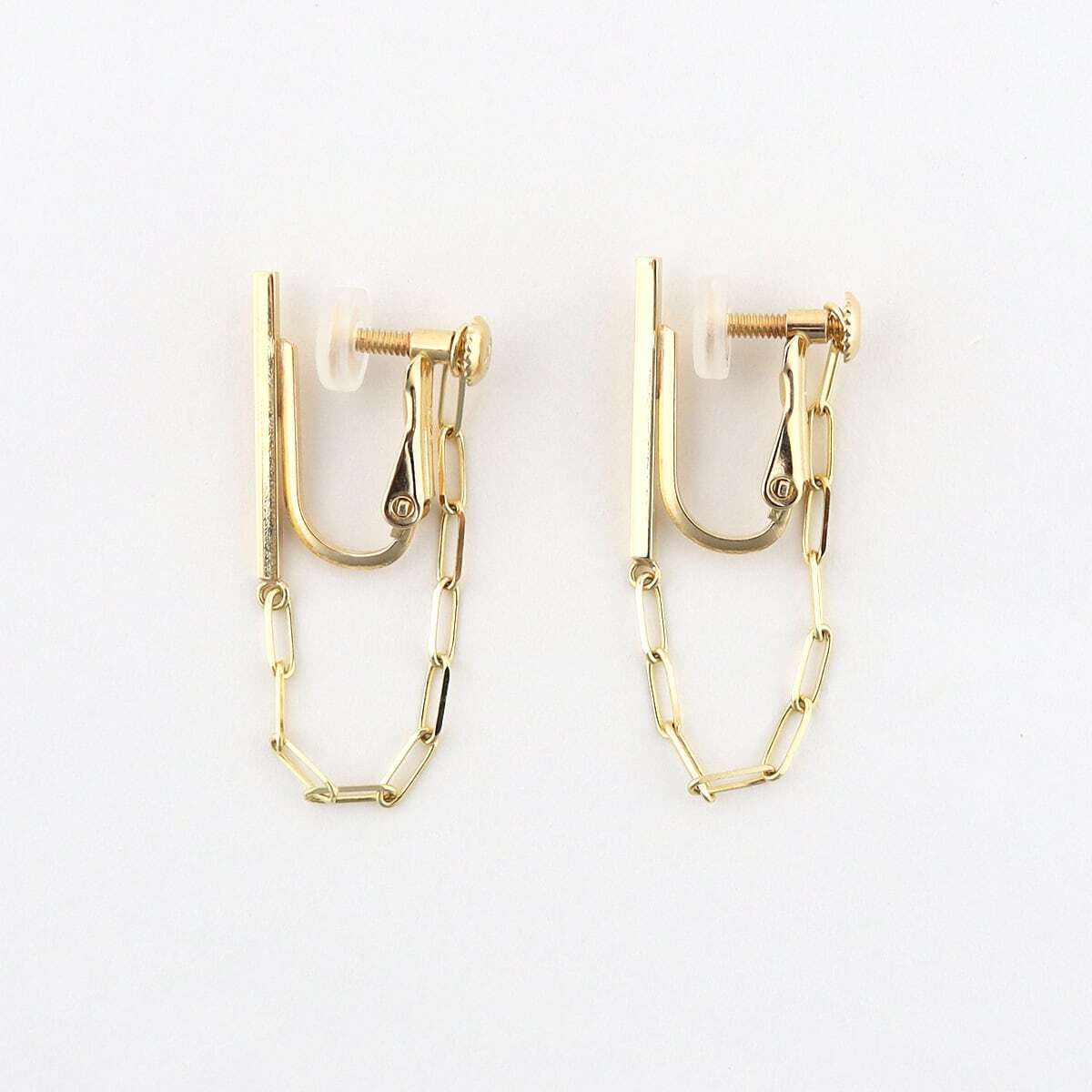 anapnoe Bar & chain earring