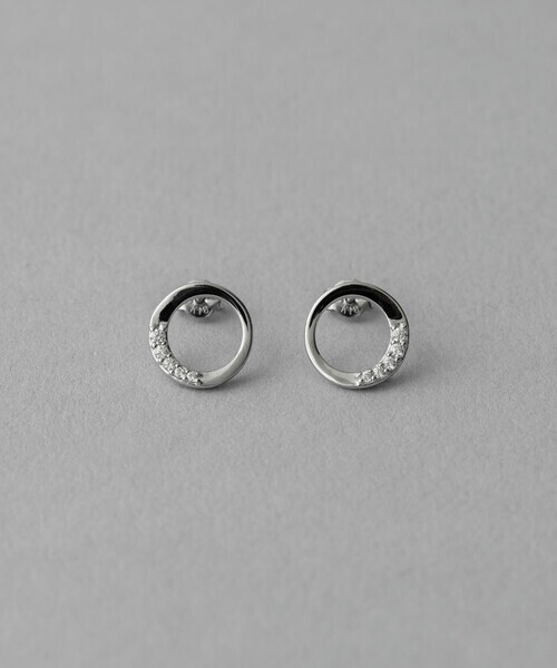 ete ビジュー サークル ピアス