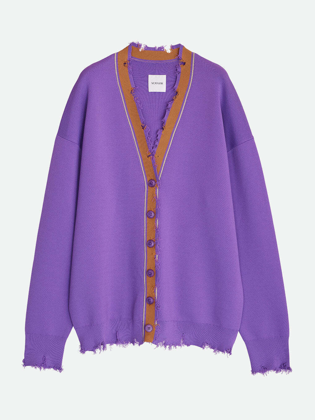 NOUNLESS GRUNGE TILDEN KNIT CARDIGAN