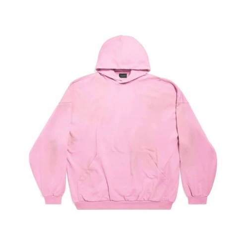 Balenciaga HOODIE OVERSIZED IN PINK/BLACK