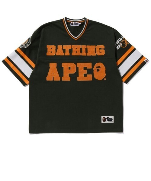 A BATHING APE FOOTBALL JERSEY M