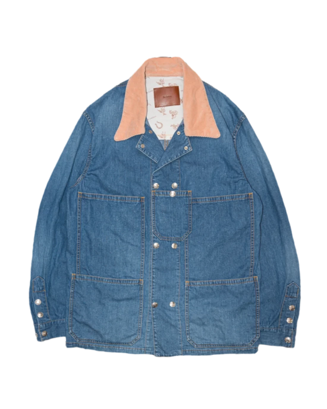 The Letters DOUBLE WORKERS JACKET -USED WASHED DENIM-