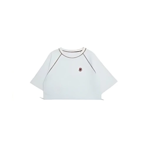 Boka nii ジグザグステッチワッフルTシャツ