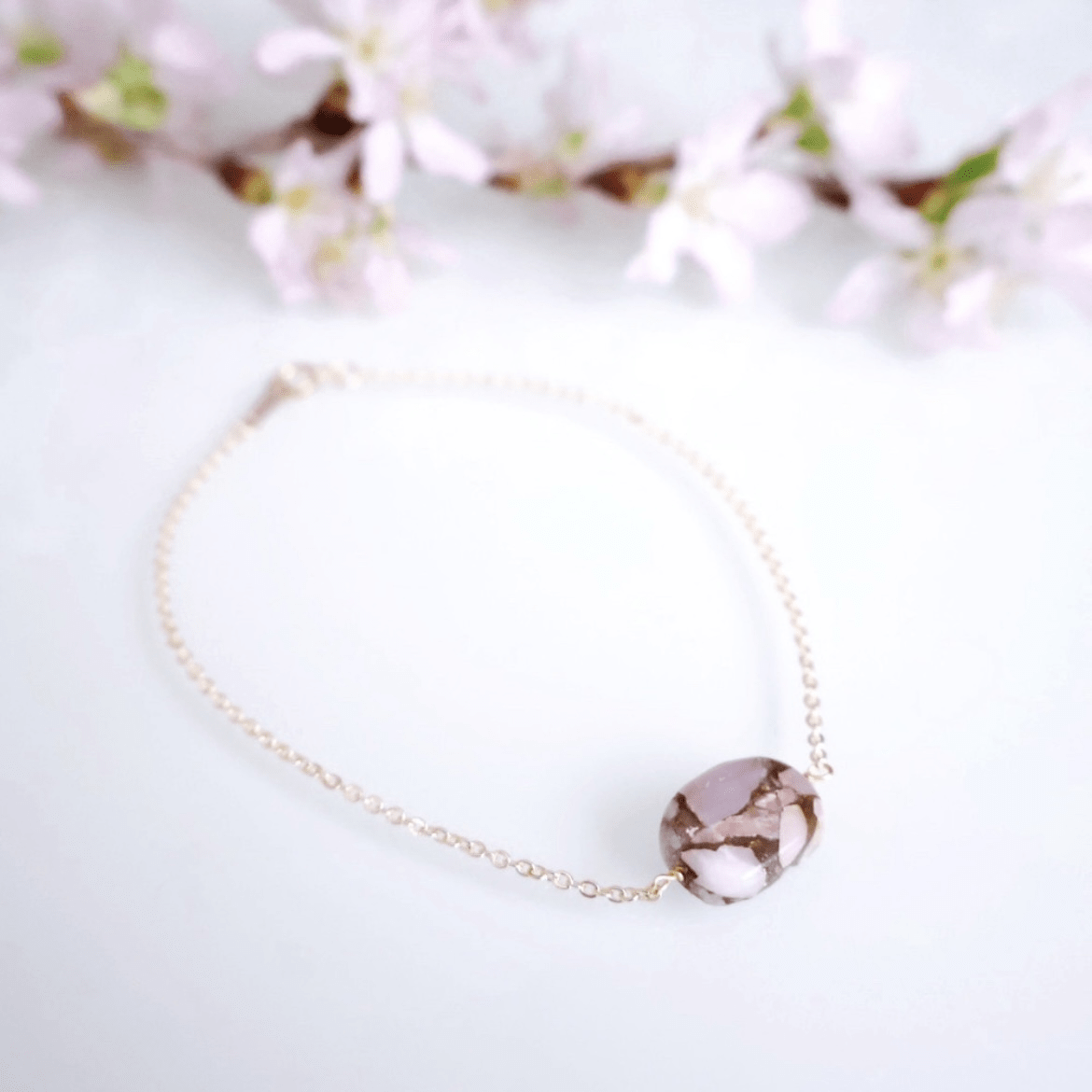 SAKURA jewelry SAKURA jewelry/15/桜色コッパーピンクオパールブレスレット